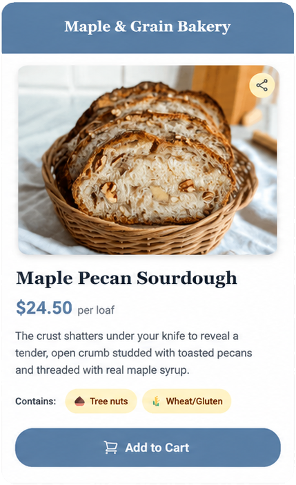 Generated product page