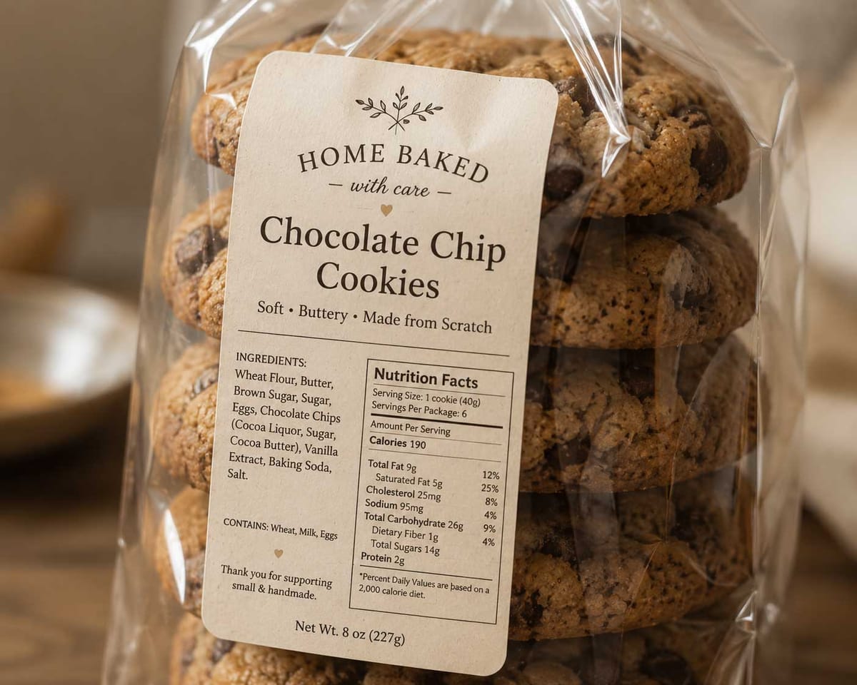 FDA Nutrition Labels for Home Bakers: When You Need One (And When You Don't)